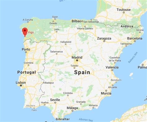 Vigo Spain Map