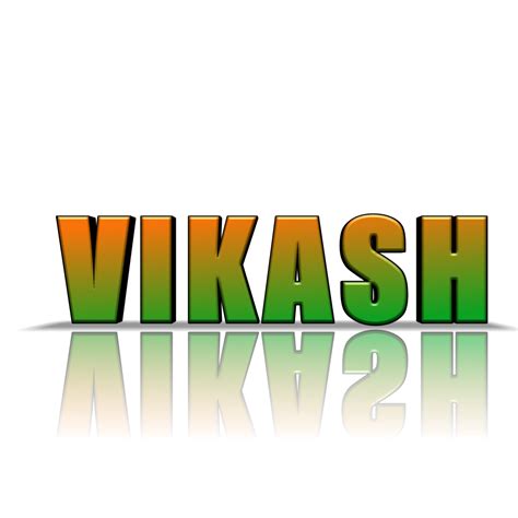 Vikash Name Logo
