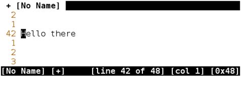 vimrc - Current line number aligned to the left with number and ...