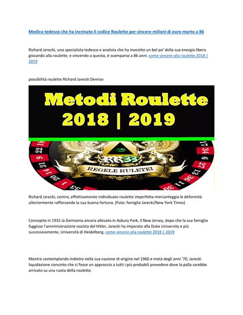 vincere roulette online 2019 kjcb canada