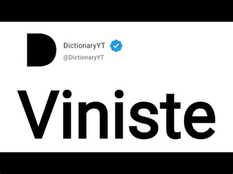 viniste in english