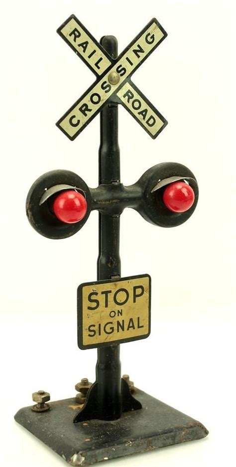 vintage MARX O Gauge TRAIN BLOCK SIGNAL RR Crossing …