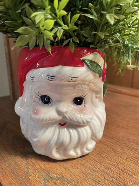 vintage Relpo Santa planter / candy holder original labels eBay