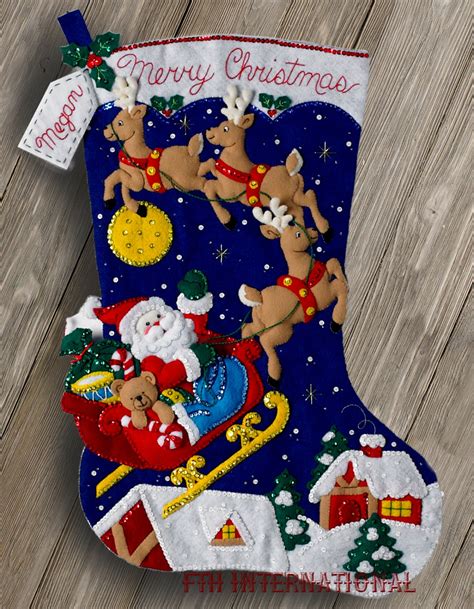 Vintage Bucilla Christmas Stocking Kits