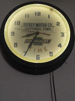 vintage chevy clocks for sale eBay