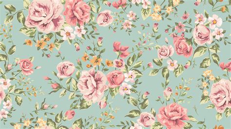 Vintage Floral Pattern Desktop Wallpaper