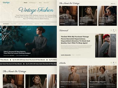 Vintage Website Templates