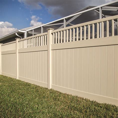 Vinyl Fence Panels Vinyl Fencing The Home Depot White Plastic Privacy Fence - White Plastic Privacy Fence