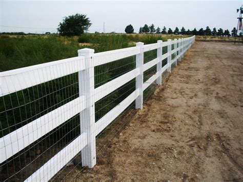 vinyl post and rails with wire mesh Google Search Backyard fences