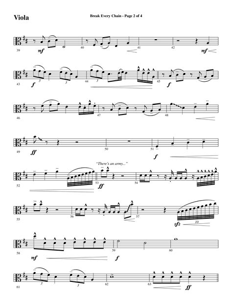 viola notes for break every chain