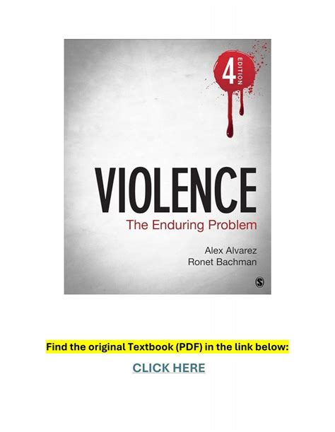 Violence The Enduring Problem 4th Edition Pdf