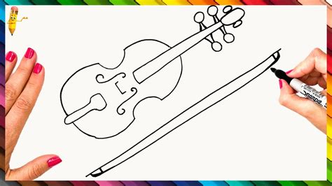 Violin Drawing For Kids
