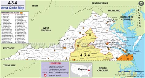 virginia area code 434