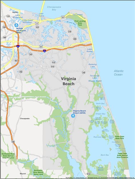 virginia beach map