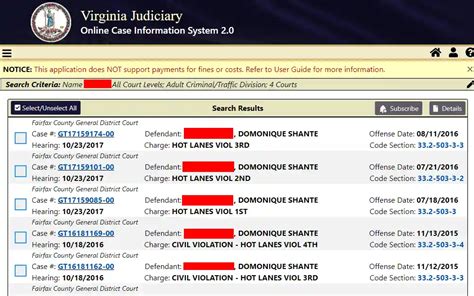 virginia case information system