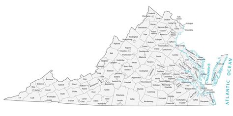 virginia county map