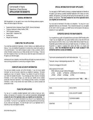 virginia ebt application