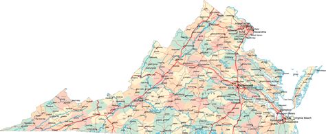 virginia road map
