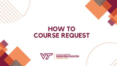 virginia tech course request