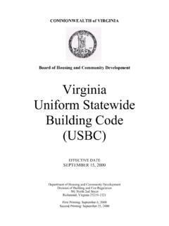 Read Virginia Uniform State Building Code Usbc 