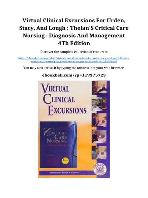 Virtual Clinical Excursions Answer Key