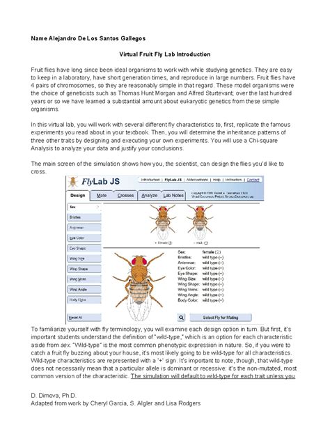 Virtual Fruit Fly Lab Ap Biology Answers