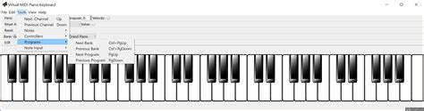 virtual midi piano keyboard