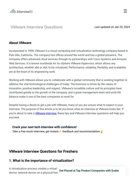 Read Virtualization Interview Questions And Answers Bing 