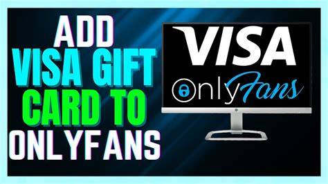 visa gift card onlyfans