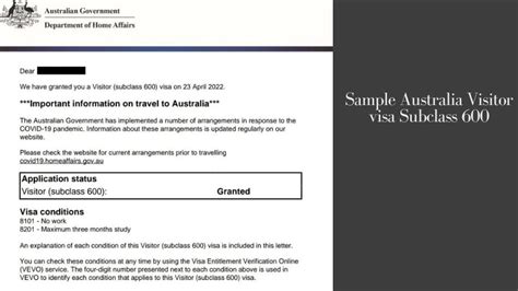 Visa Subclass 600 Form