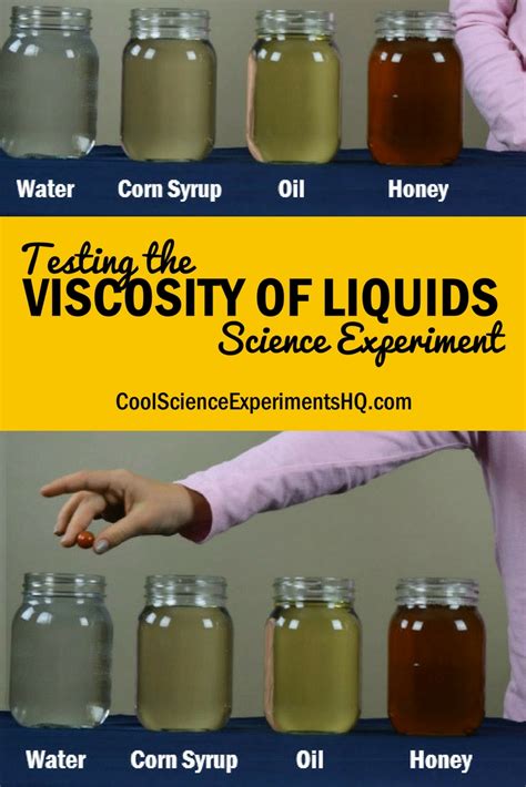 Viscosity Of Liquids Science Experiment Liquid Science Experiment - Liquid Science Experiment