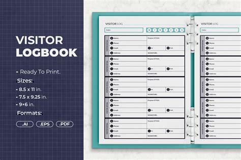 Visitor Record Book Visitor Record Log Book Visitor Entry Register Visitors Sign In Book 102 Pages 85 X 11 For Office Workplace Security Counter Company Volume 4