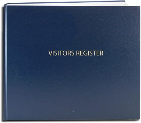 Download Visitor Sign In Book A Visitors Register Security Log Book With 120 Pages For Monitoring High Traffic Facilities 