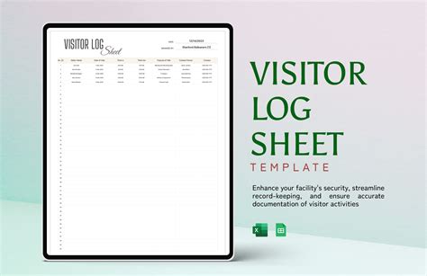 Download Visitors Log Book Template Balanoore 