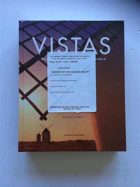 Read Online Vistas Fourth Edition Supersite 