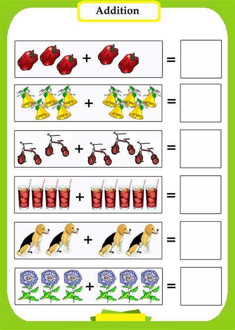 Visual Addition Worksheets Easy Teacher Worksheets Visual Math Worksheets - Visual Math Worksheets