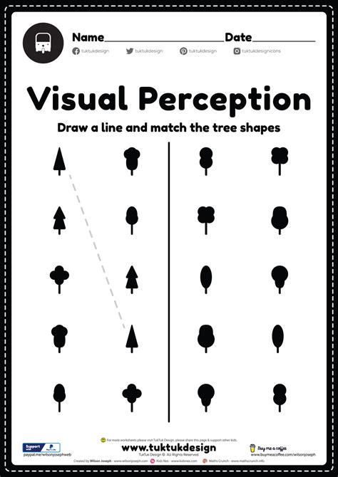 Visual Art Worksheet   Visual Perception Worksheets For Kids Free Printable Pdf - Visual Art Worksheet