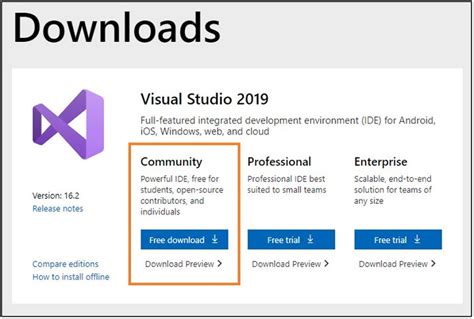 visual c++ studio download