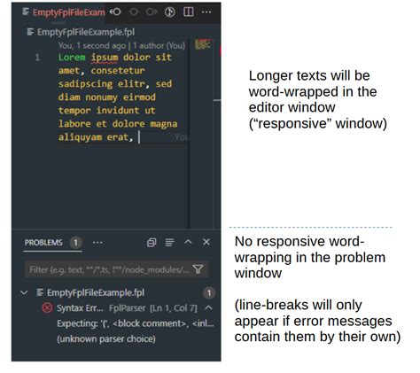visual studio code How to wordwrap long messages in VSCode problem