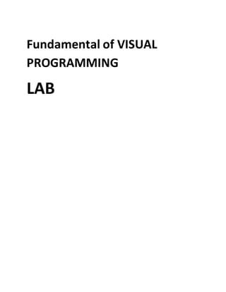 Full Download Visual Programming Lab Manual Eaal 