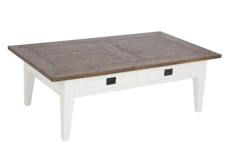 vitt rustikt soffbord