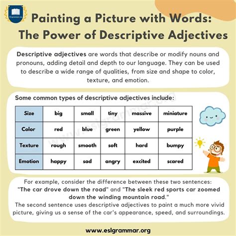 Vivid Words For Writing   Descriptive Adjectives Enhancing Your Writing With Vivid Language - Vivid Words For Writing