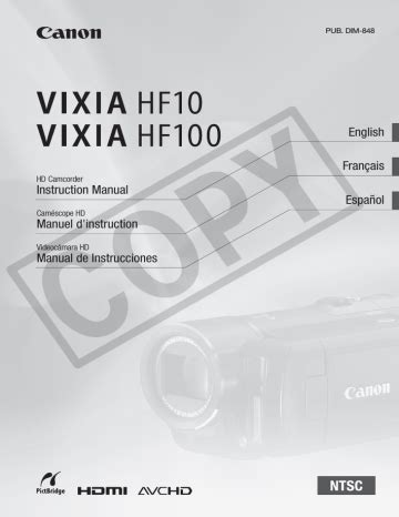 Full Download Vixia Hf100 Service Manual 