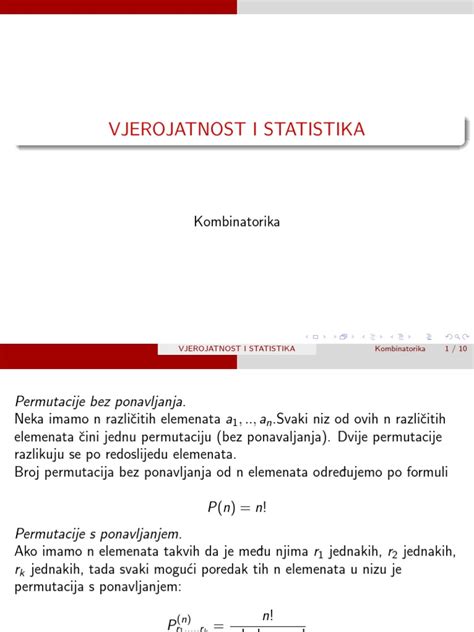 vjerojatnost i statistika pdf
