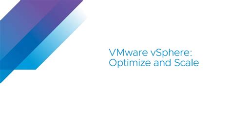 Read Online Vmware Vsphere Optimize And Scale 
