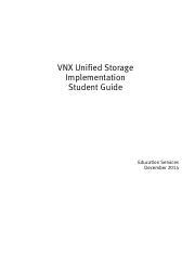 Read Vnx Unified Storage Implementation Student Guide 