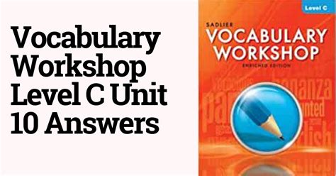 Download Vocab Level C Answers 