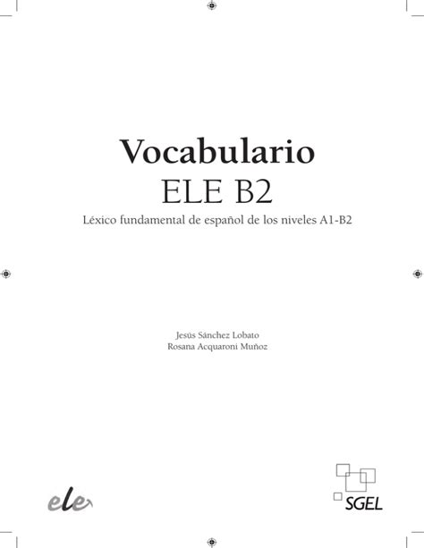 Read Online Vocabulario Ele B2 Hueber 