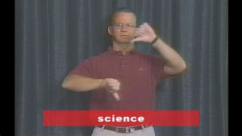 Vocabulary Builders In Sign Language Science Youtube Science Sign Language - Science Sign Language