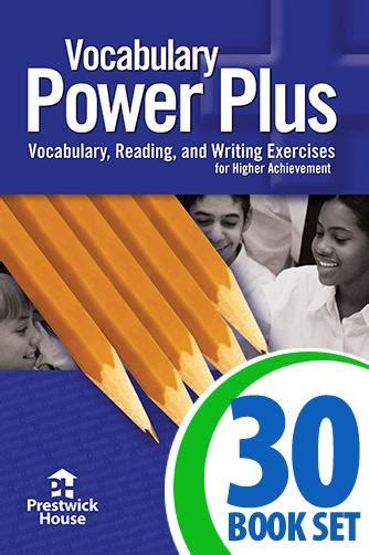 Vocabulary Power Plus Grade 8 Set Prestwick House 8th Grade Vocabulary Book - 8th Grade Vocabulary Book